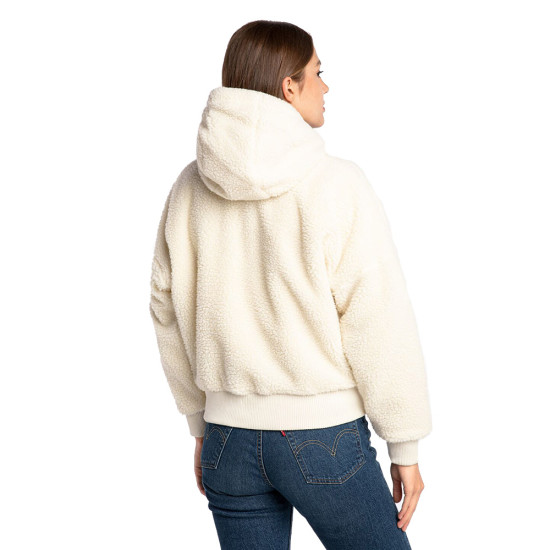 Alpha Industries Γυναικείο μπουφάν MA-1 Oversized Hooded Teddy Bomber Jacket